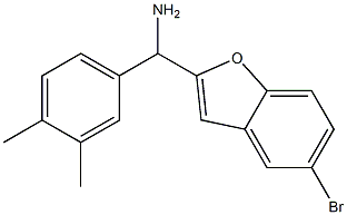 (5-bromo-1-benzofuran-2-yl)(3,4-dimethylphenyl)methanamine Struktur