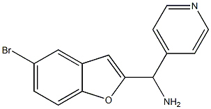 (5-bromo-1-benzofuran-2-yl)(pyridin-4-yl)methanamine Struktur