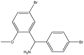 (5-bromo-2-methoxyphenyl)(4-bromophenyl)methanamine Struktur