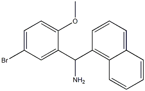 (5-bromo-2-methoxyphenyl)(naphthalen-1-yl)methanamine Struktur