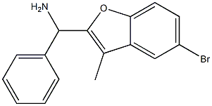 (5-bromo-3-methyl-1-benzofuran-2-yl)(phenyl)methanamine Struktur