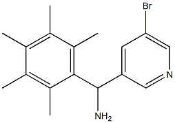 (5-bromopyridin-3-yl)(2,3,4,5,6-pentamethylphenyl)methanamine Struktur