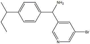 (5-bromopyridin-3-yl)[4-(butan-2-yl)phenyl]methanamine Struktur