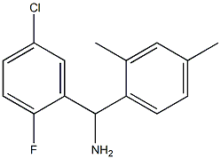 (5-chloro-2-fluorophenyl)(2,4-dimethylphenyl)methanamine Struktur