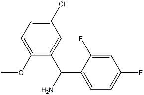 (5-chloro-2-methoxyphenyl)(2,4-difluorophenyl)methanamine Struktur