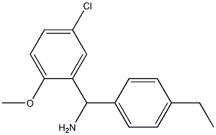 (5-chloro-2-methoxyphenyl)(4-ethylphenyl)methanamine Struktur