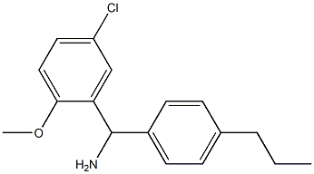 (5-chloro-2-methoxyphenyl)(4-propylphenyl)methanamine Struktur