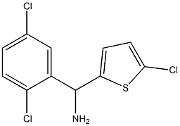 (5-chlorothiophen-2-yl)(2,5-dichlorophenyl)methanamine Struktur