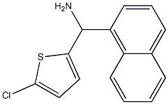 (5-chlorothiophen-2-yl)(naphthalen-1-yl)methanamine Struktur