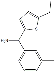 (5-ethylthiophen-2-yl)(3-methylphenyl)methanamine Struktur