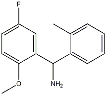 (5-fluoro-2-methoxyphenyl)(2-methylphenyl)methanamine Struktur