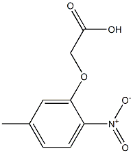 (5-methyl-2-nitrophenoxy)acetic acid Struktur