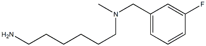 (6-aminohexyl)[(3-fluorophenyl)methyl]methylamine Struktur