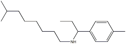 (7-methyloctyl)[1-(4-methylphenyl)propyl]amine Struktur