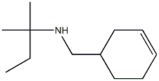 (cyclohex-3-en-1-ylmethyl)(2-methylbutan-2-yl)amine Struktur