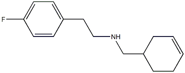 (cyclohex-3-en-1-ylmethyl)[2-(4-fluorophenyl)ethyl]amine Struktur