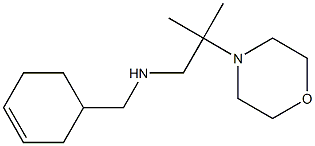 (cyclohex-3-en-1-ylmethyl)[2-methyl-2-(morpholin-4-yl)propyl]amine Struktur