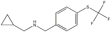 (cyclopropylmethyl)({4-[(trifluoromethyl)sulfanyl]phenyl}methyl)amine Struktur