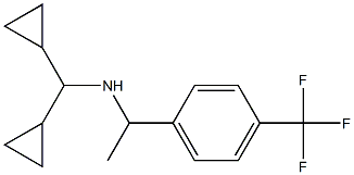 (dicyclopropylmethyl)({1-[4-(trifluoromethyl)phenyl]ethyl})amine Struktur