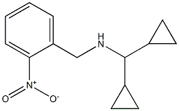 (dicyclopropylmethyl)[(2-nitrophenyl)methyl]amine Struktur