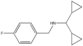 (dicyclopropylmethyl)[(4-fluorophenyl)methyl]amine Struktur