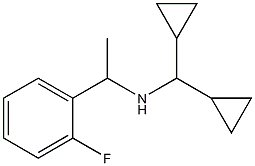 (dicyclopropylmethyl)[1-(2-fluorophenyl)ethyl]amine Struktur