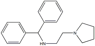 (diphenylmethyl)[2-(pyrrolidin-1-yl)ethyl]amine Struktur