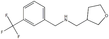 (oxolan-3-ylmethyl)({[3-(trifluoromethyl)phenyl]methyl})amine Struktur