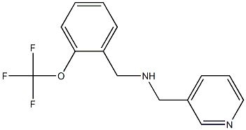 (pyridin-3-ylmethyl)({[2-(trifluoromethoxy)phenyl]methyl})amine Struktur