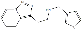 (thiophen-3-ylmethyl)(2-{[1,2,4]triazolo[3,4-a]pyridin-3-yl}ethyl)amine Struktur