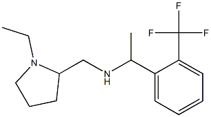 [(1-ethylpyrrolidin-2-yl)methyl]({1-[2-(trifluoromethyl)phenyl]ethyl})amine Struktur