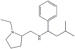 [(1-ethylpyrrolidin-2-yl)methyl](3-methyl-1-phenylbutyl)amine Struktur