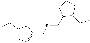 [(1-ethylpyrrolidin-2-yl)methyl][(5-ethylthiophen-2-yl)methyl]amine Struktur