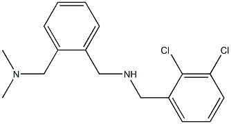 [(2,3-dichlorophenyl)methyl]({2-[(dimethylamino)methyl]phenyl}methyl)amine Struktur