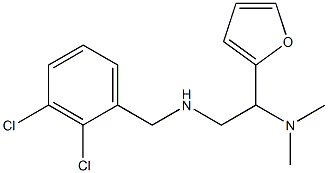 [(2,3-dichlorophenyl)methyl][2-(dimethylamino)-2-(furan-2-yl)ethyl]amine Struktur