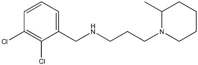 [(2,3-dichlorophenyl)methyl][3-(2-methylpiperidin-1-yl)propyl]amine Struktur