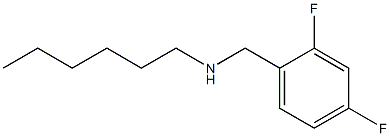 [(2,4-difluorophenyl)methyl](hexyl)amine Struktur