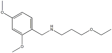 [(2,4-dimethoxyphenyl)methyl](3-ethoxypropyl)amine Struktur