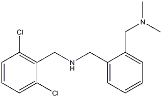 [(2,6-dichlorophenyl)methyl]({2-[(dimethylamino)methyl]phenyl}methyl)amine Struktur