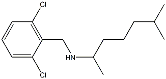 [(2,6-dichlorophenyl)methyl](6-methylheptan-2-yl)amine Struktur