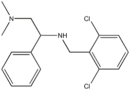 [(2,6-dichlorophenyl)methyl][2-(dimethylamino)-1-phenylethyl]amine Struktur