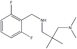 [(2,6-difluorophenyl)methyl]({2-[(dimethylamino)methyl]-2-methylpropyl})amine Struktur