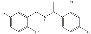 [(2-bromo-5-fluorophenyl)methyl][1-(2,4-dichlorophenyl)ethyl]amine Struktur