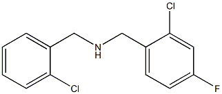 [(2-chloro-4-fluorophenyl)methyl][(2-chlorophenyl)methyl]amine Struktur