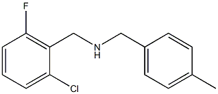 [(2-chloro-6-fluorophenyl)methyl][(4-methylphenyl)methyl]amine Struktur