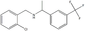 [(2-chlorophenyl)methyl]({1-[3-(trifluoromethyl)phenyl]ethyl})amine Struktur