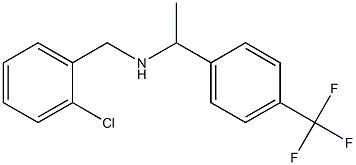 [(2-chlorophenyl)methyl]({1-[4-(trifluoromethyl)phenyl]ethyl})amine Struktur