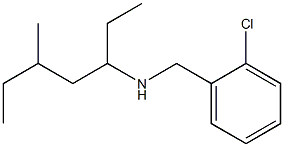 [(2-chlorophenyl)methyl](5-methylheptan-3-yl)amine Struktur