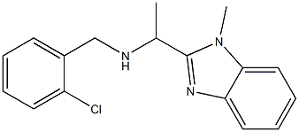 [(2-chlorophenyl)methyl][1-(1-methyl-1H-1,3-benzodiazol-2-yl)ethyl]amine Struktur