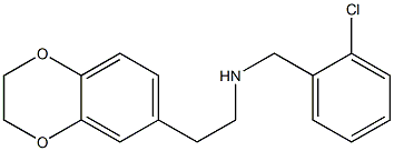 [(2-chlorophenyl)methyl][2-(2,3-dihydro-1,4-benzodioxin-6-yl)ethyl]amine Struktur